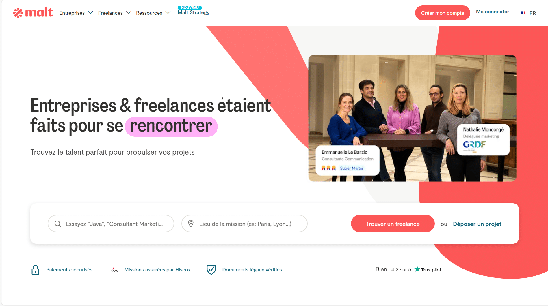 La plateforme pour trouver des clients dans le domaine du web